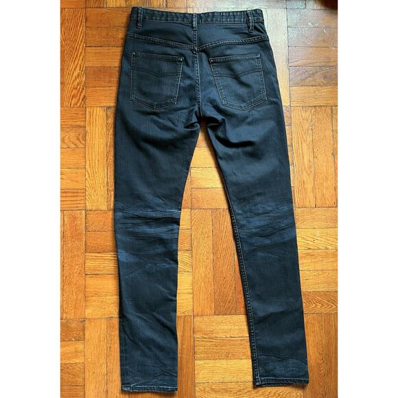 HOPE Ringstrand Soderberg Stockholm Sweden Jeans Womens 27 Waxed Y2K Grunge Punk - Picture 2 of 15